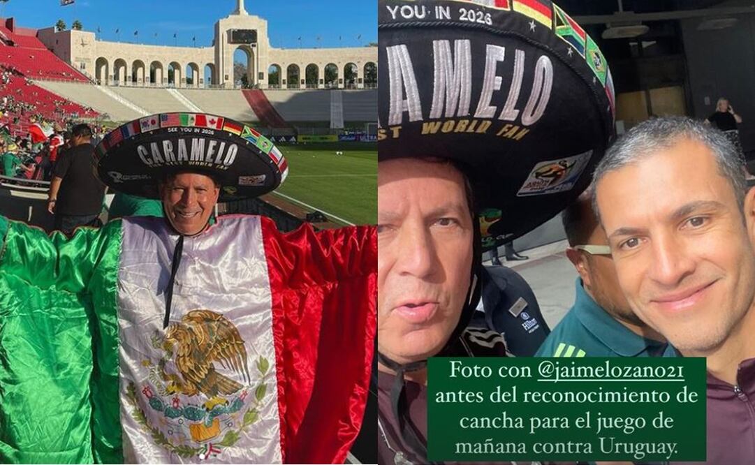 Caramelo posa junto con Jaime Lozano - Foto: @caramelomexico en Instagram