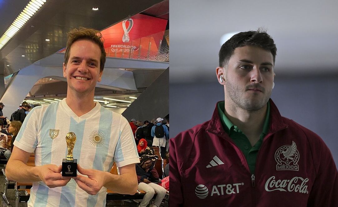 Jero Freixas con la playera de Argentina y Santiago Giménez con la Selección Mexicana / FOTOS: Instagram @jerofreixas e Imago7