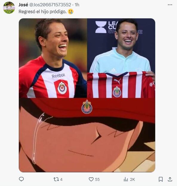 Los memes sobre el regreso de Chicharito Hernández a Chivas - Foto: Especial