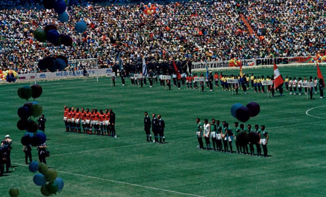 México y URSS inauguraron el Mundial de México 70 en el Estadio Azteca. Foto: Archivo