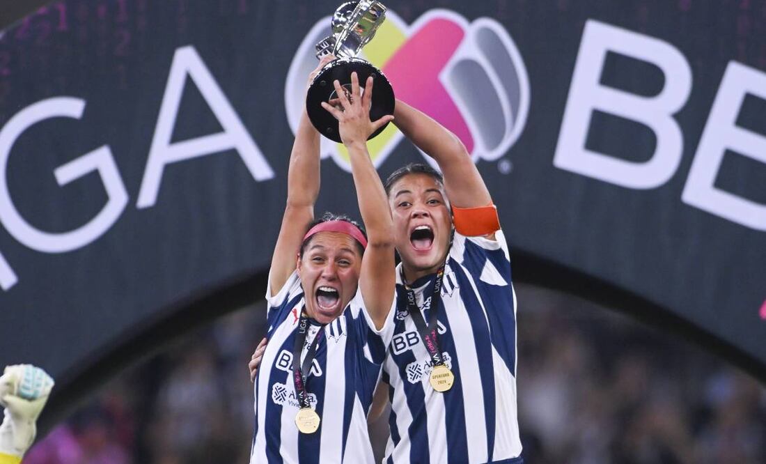 Las Rayadas se proclamaron campeonas del Apertura 2024.  Foto: Imago7.