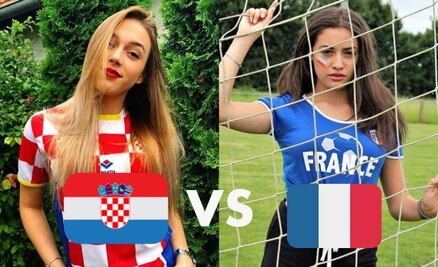 Croacia vs. Francia: ¿quién tiene las aficionadas más guapas?
