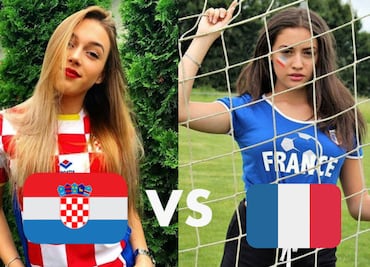 Croacia vs. Francia: ¿quién tiene las aficionadas más guapas?