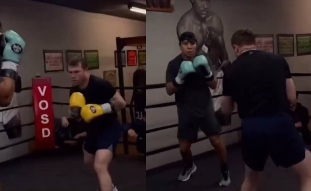 Eddy Reynoso subió un video de Canelo Álvarez y Jaime Munguía entrenando juntos. Foto: Especial