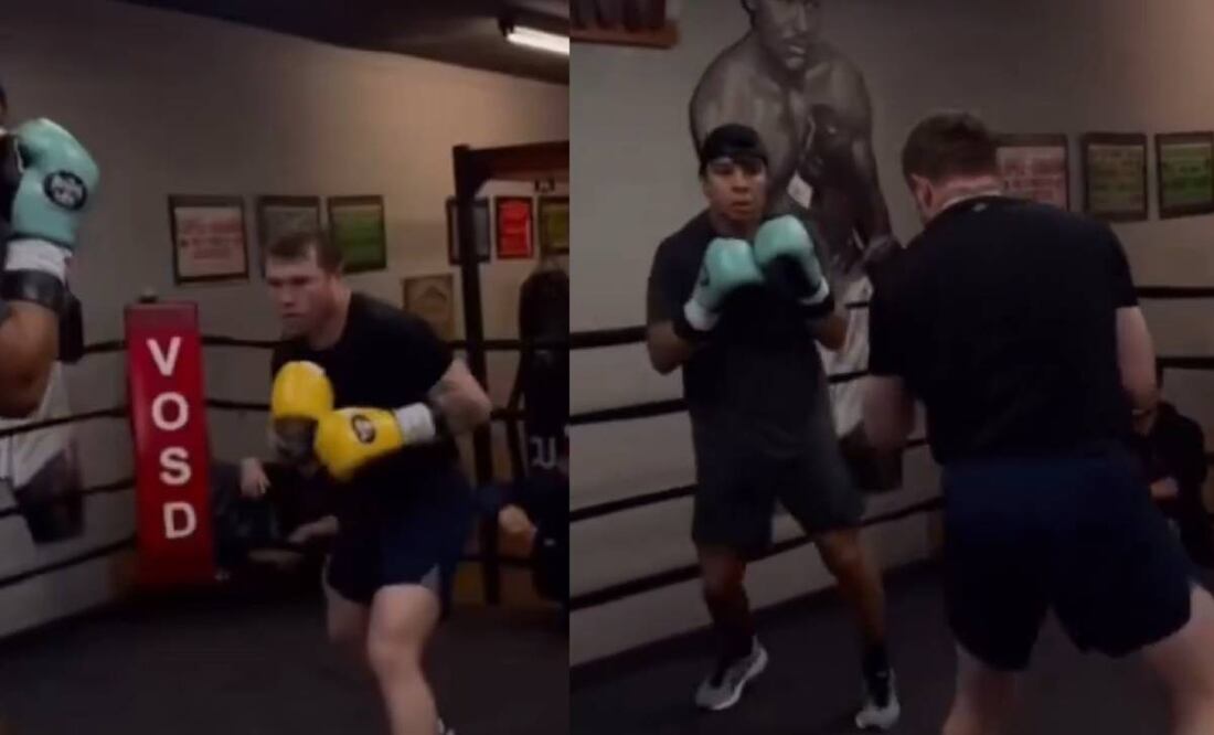 Eddy Reynoso subió un video de Canelo Álvarez y Jaime Munguía entrenando juntos. Foto: Especial