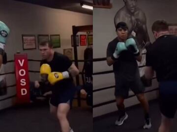 Canelo Álvarez y Jaime Munguía, rivales el año pasado, ahora entrenan juntos