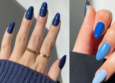 10 ideas para lucir el “azul peltre”, el color furor de la temporada, en tu manicura