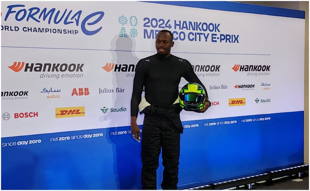 Usain Bolt en el Gran Premio de Fórmula E en Ciudad de México / FOTO: Óscar Torres