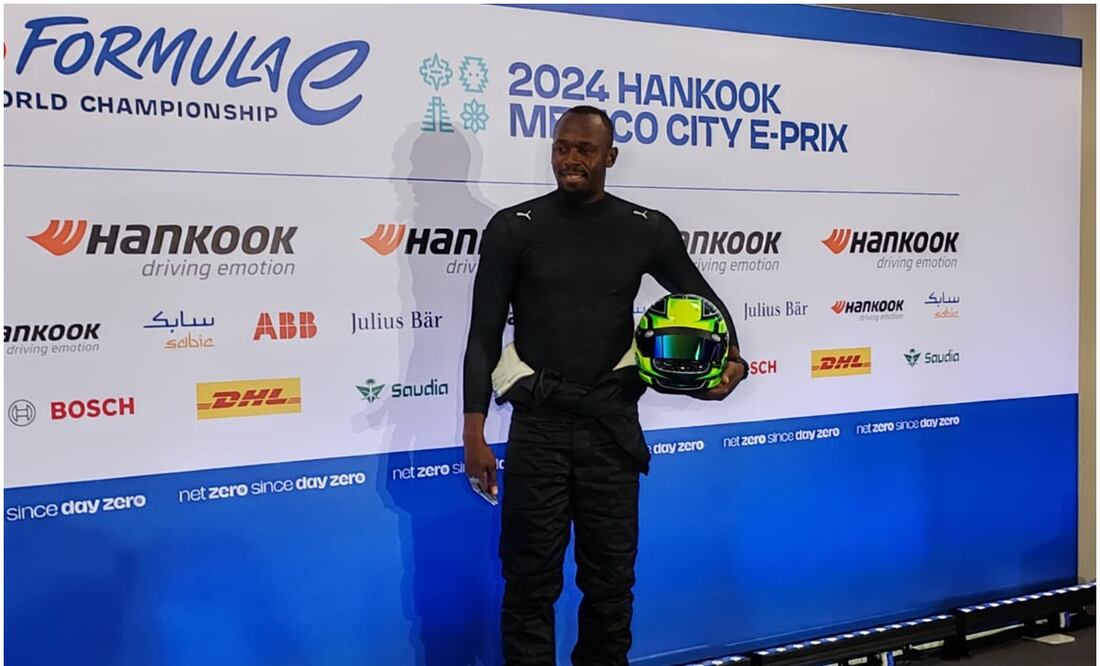 Usain Bolt en el Gran Premio de Fórmula E en Ciudad de México / FOTO: Óscar Torres