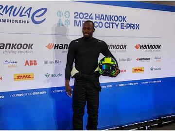 Usain Bolt corrió sobre el GENBETA de la Fórmula E en el Autódromo Hermanos Rodríguez