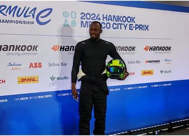 Usain Bolt corrió sobre el GENBETA de la Fórmula E en el Autódromo Hermanos Rodríguez