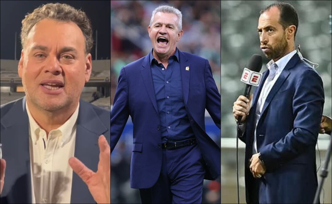 David Faitelson, Javier Aguirre y Mauricio Ymay. FOTOS: Imago7 / Especiales