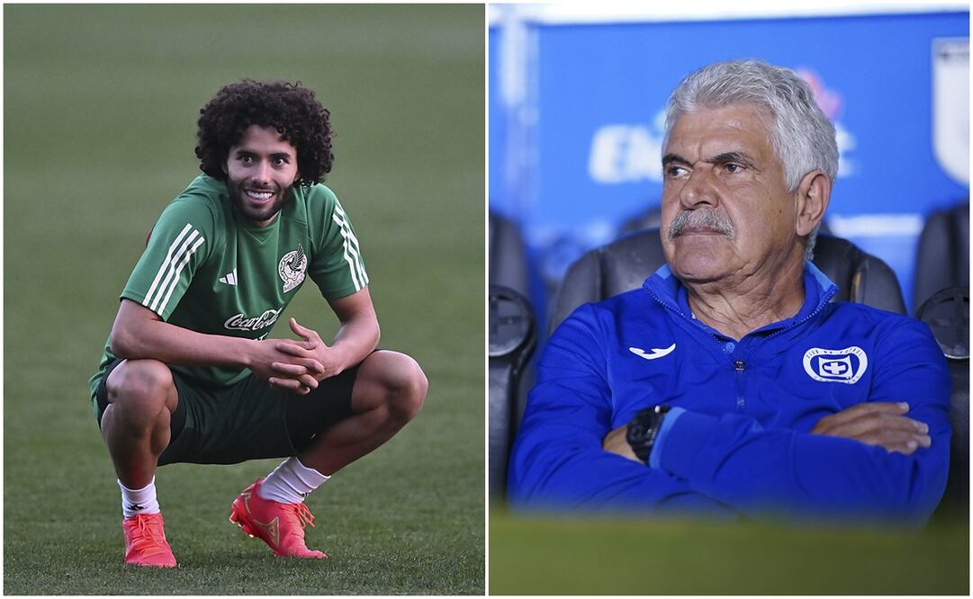 César Huerta entrenando con Selección Mexicana y Ricardo Ferretti con Cruz Azul / FOTO: Imago7