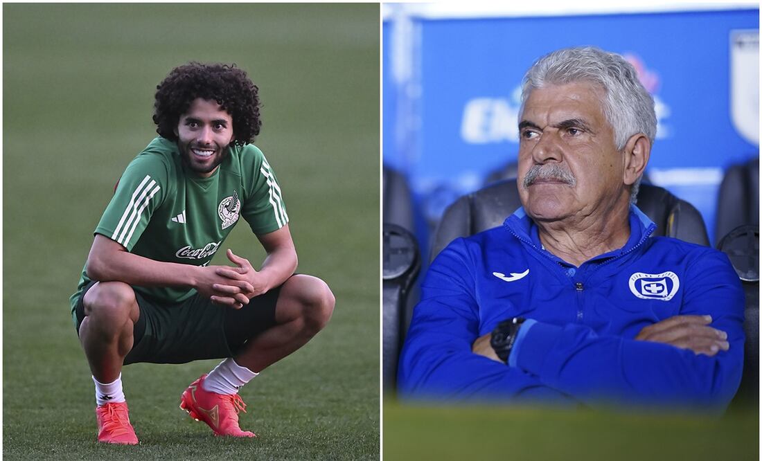 César Huerta entrenando con Selección Mexicana y Ricardo Ferretti con Cruz Azul / FOTO: Imago7