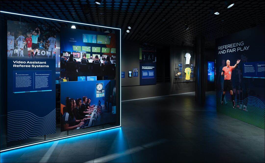 El Museo FIFA inaugura una exposición sobre la revolución tecnológica vivida en el futbol. FOTO: EFE