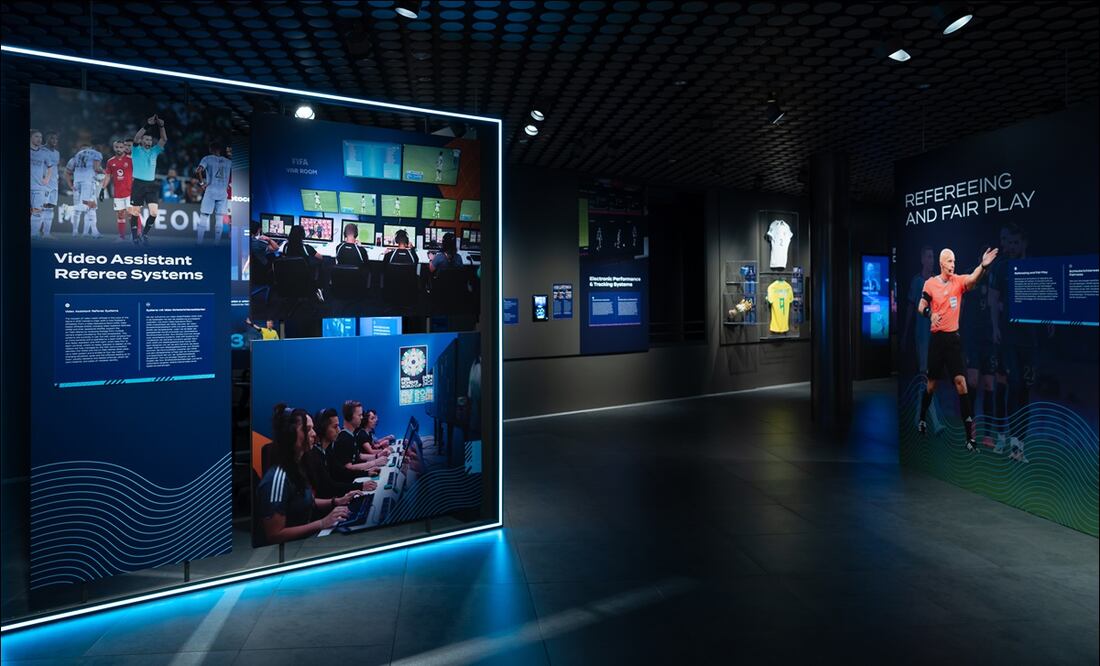 El Museo FIFA inaugura una exposición sobre la revolución tecnológica vivida en el futbol. FOTO: EFE