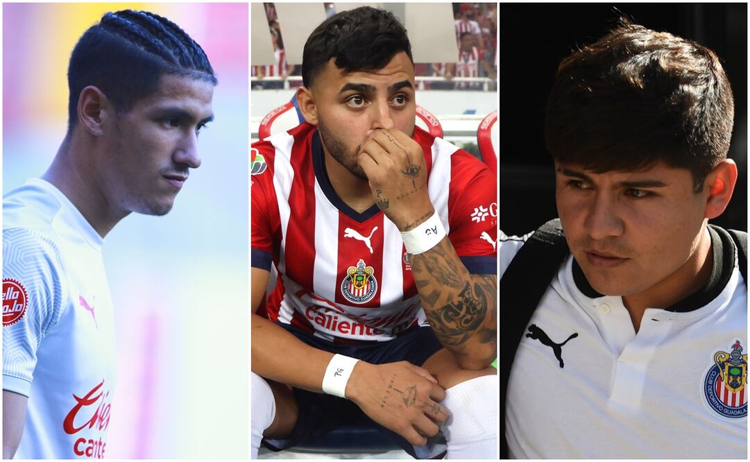 Uriel Antuna, Alexis Vega y Eduardo López con Chivas / FOTO: Imago7