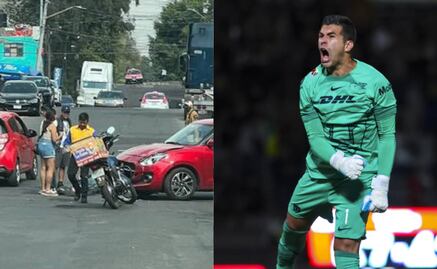 Julio González sufrió un accidente vial afuera de las instalaciones de Pumas
