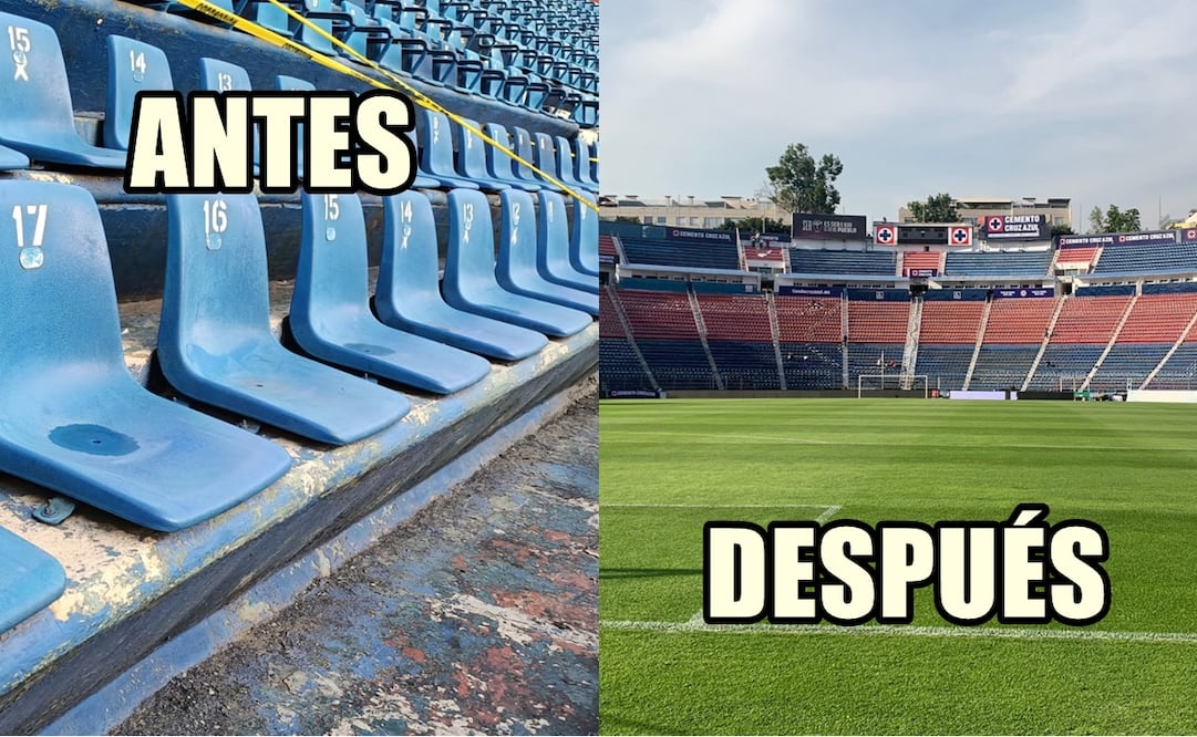 Los cambios del estadio Ciudad de los Deportes previo al juego de Cruz Azul