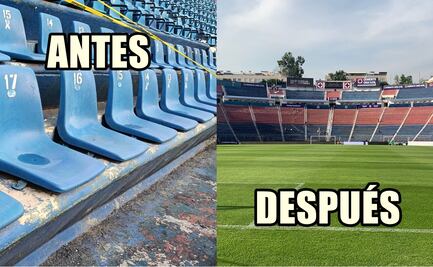 Los cambios del estadio Ciudad de los Deportes previo al juego de Cruz Azul