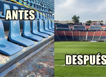Los cambios del estadio Ciudad de los Deportes previo al juego de Cruz Azul