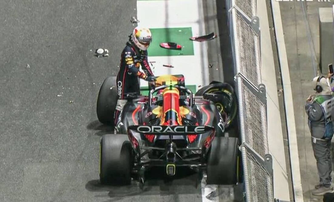 Yuki Tsunoda sufrió un accidente en la práctica dos en el Circuito de Jeddah. Foto: Especial