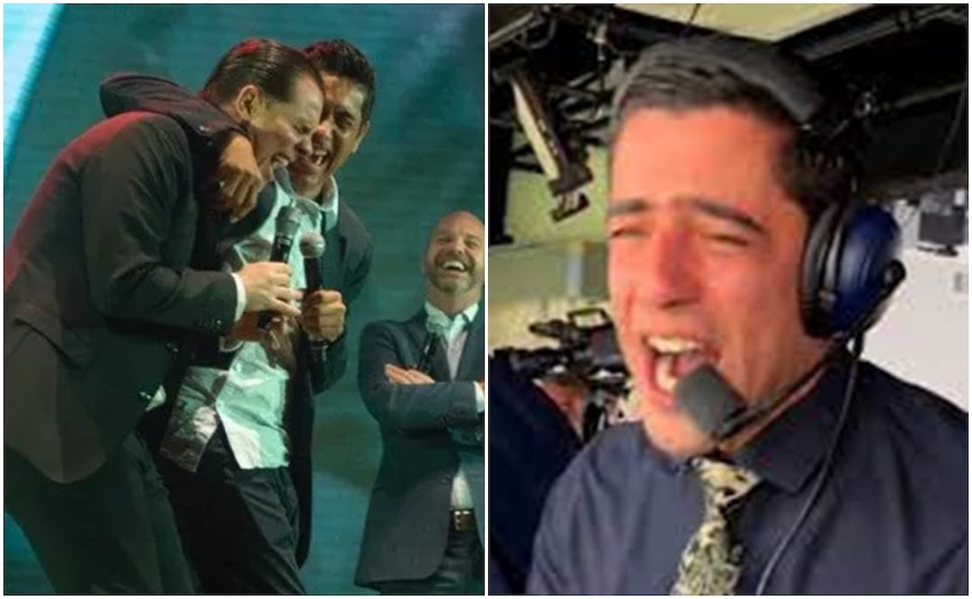 Martinoli, Campos y Luis García riéndose, y Andrés Vaca llorando / FOTOS: Capturas