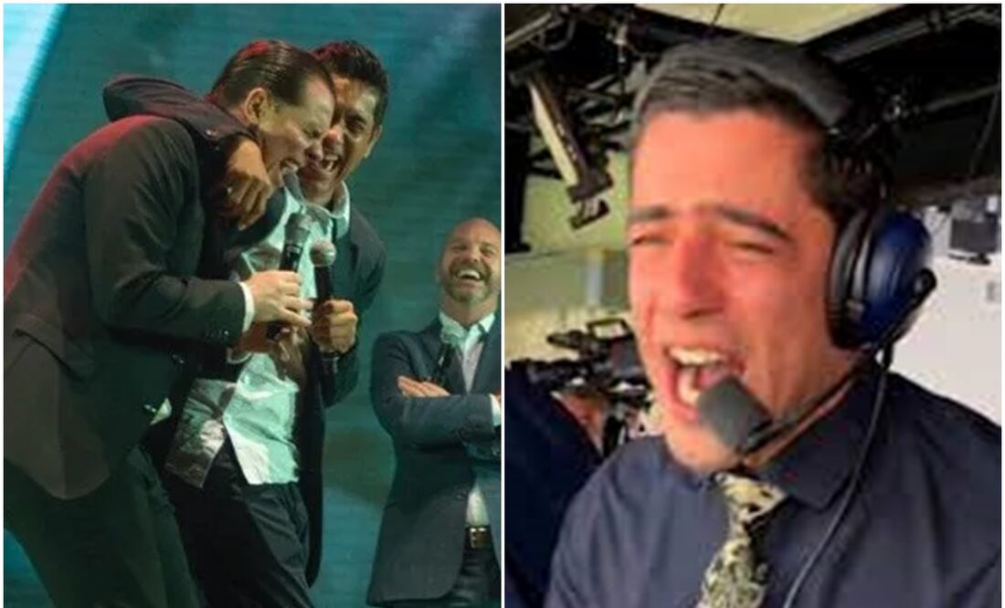 Martinoli, Campos y Luis García riéndose, y Andrés Vaca llorando / FOTOS: Capturas