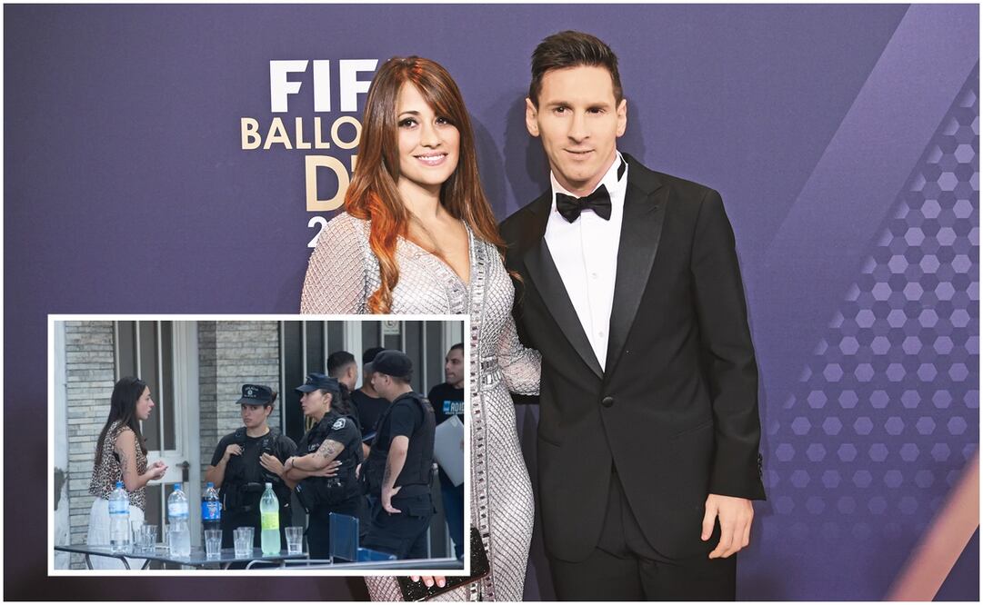 Messi y Antonella en la gala del Balón de Oro y asalto a familia Rocuzzo / FOTO: EFE y Especial