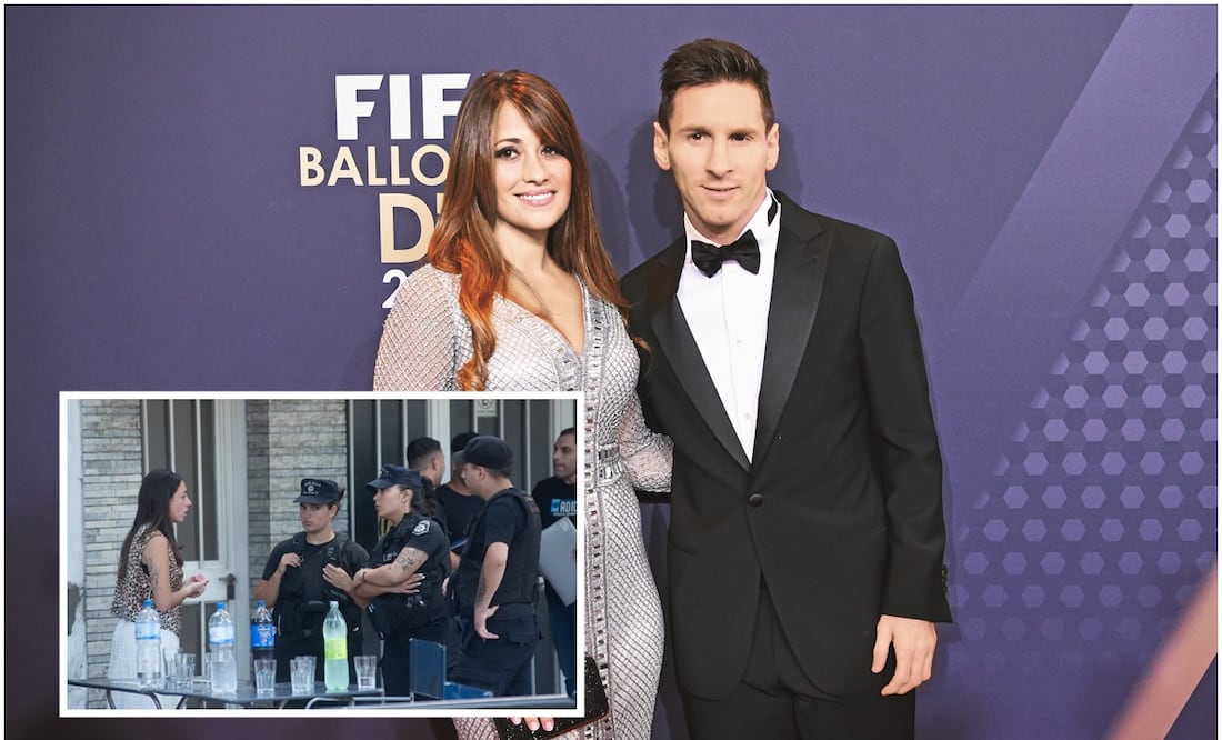 Messi y Antonella en la gala del Balón de Oro y asalto a familia Rocuzzo / FOTO: EFE y Especial