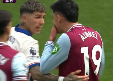 Edson Álvarez y Enzo Fernández cerca de llegar a los golpes en el duelo West Ham vs Chelsea