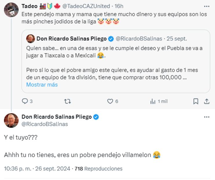 Salinas Pliego ha recibido muchas críticas tras su mensaje de llevarse al Puebla a otra ciudad. Foto: Especial