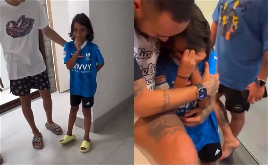 Neymar Jr tuvo un gran detalle con el hijo de Marcelo / Foto: Especial