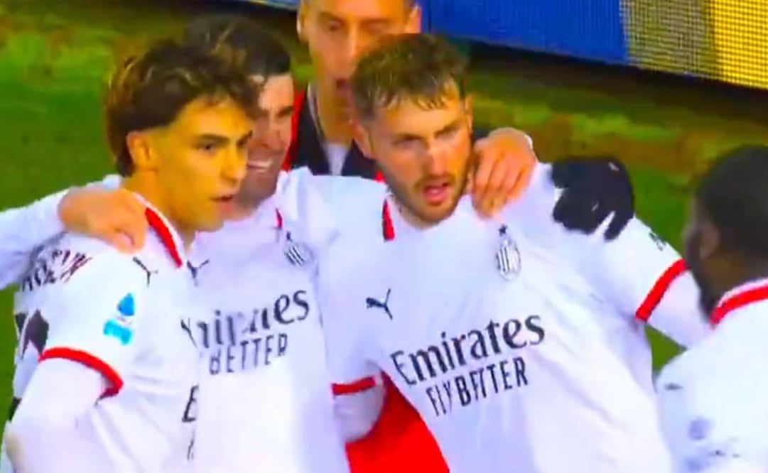 Santi anotó su primer gol con el Milan. Foto: Especial.