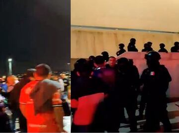 Aficionados de Mazatlán y Atlético de San Luis se enfrentan durante el primer día del Clausura 2024