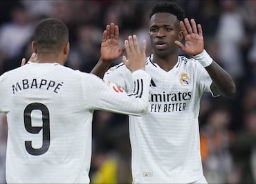 Mbappé abraza a Vinicius: "No imagino un Real Madrid sin él"