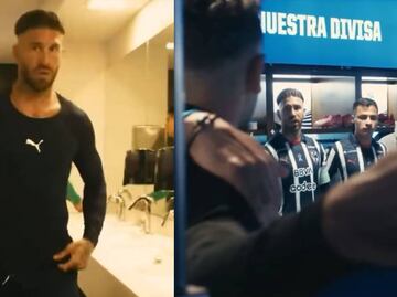 Sergio Ramos motivó así a los jugadores de Monterrey en su debut en la Liga MX
