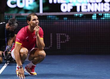 Rafael Nadal se despide del tenis profesional, en la derrota de España contra Países Bajos en la Copa Davis