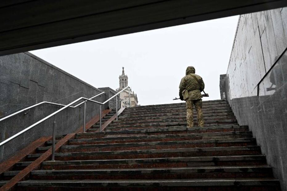10 desoladoras fotos del metro de Kiev, el refugio de familias ucranianas