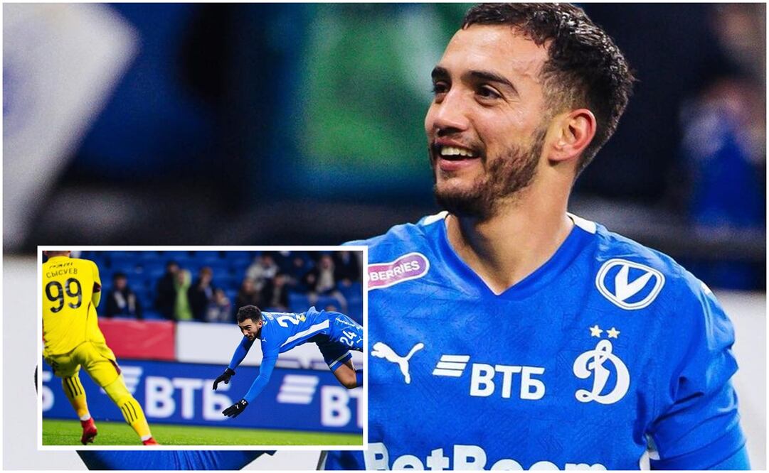 Luis Chávez festejando su segundo gol con el Dinamo de Moscú / FOTO: Instagram @fcdynamo