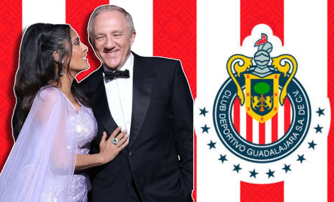 El esposo de Salma Hayek, François-Henri Pinault, estaría buscando comprar a las Chivas. Foto: Especial