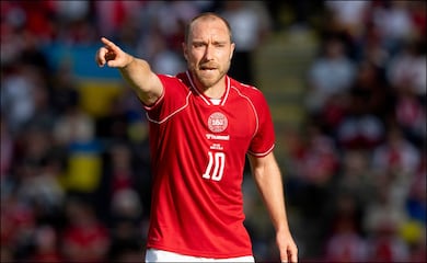 Christian Eriksen vuelve a robar reflectores tras su desplome durante un amistoso con Ucrania