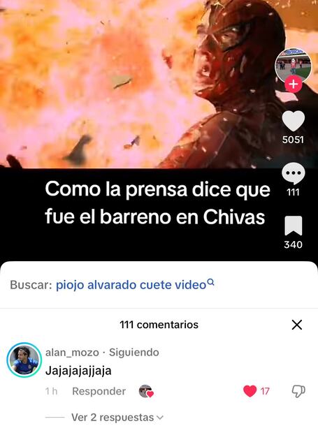 Alan Mozo ironizó con esta imagen la explosión que provocó el Piojo Alvarado en las instalaciones de Chivas. Foto: Especial