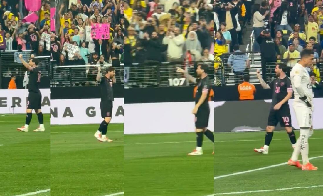 Messi fue blanco de criticas por su polémico festejo. Foto: Especial.