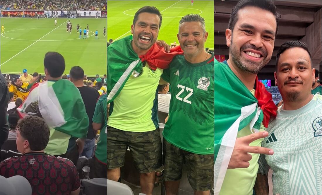 Jorge Álvarez Máynez disfrutó del partido entre México y Ecuador. FOTO: Capturas