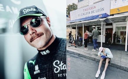 Valtteri Bottas comió en la banqueta los famosos tacos El Califa de León 