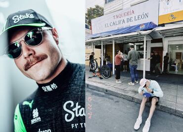 Valtteri Bottas comió en la banqueta los famosos tacos El Califa de León
