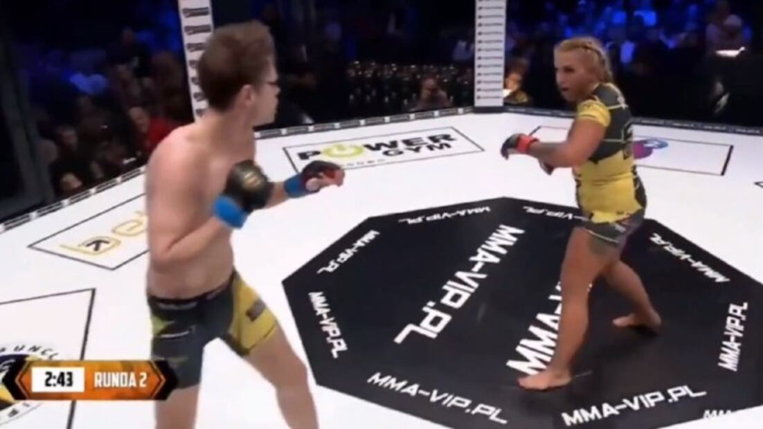 Video: Polémica por pelea de hombre y mujer en artes marciales mixtas