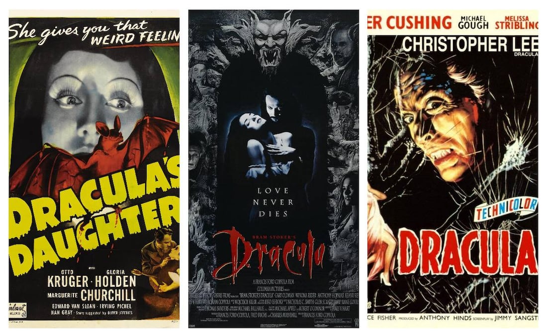 Películas basadas en la novela "Drácula" de Bram Stoker