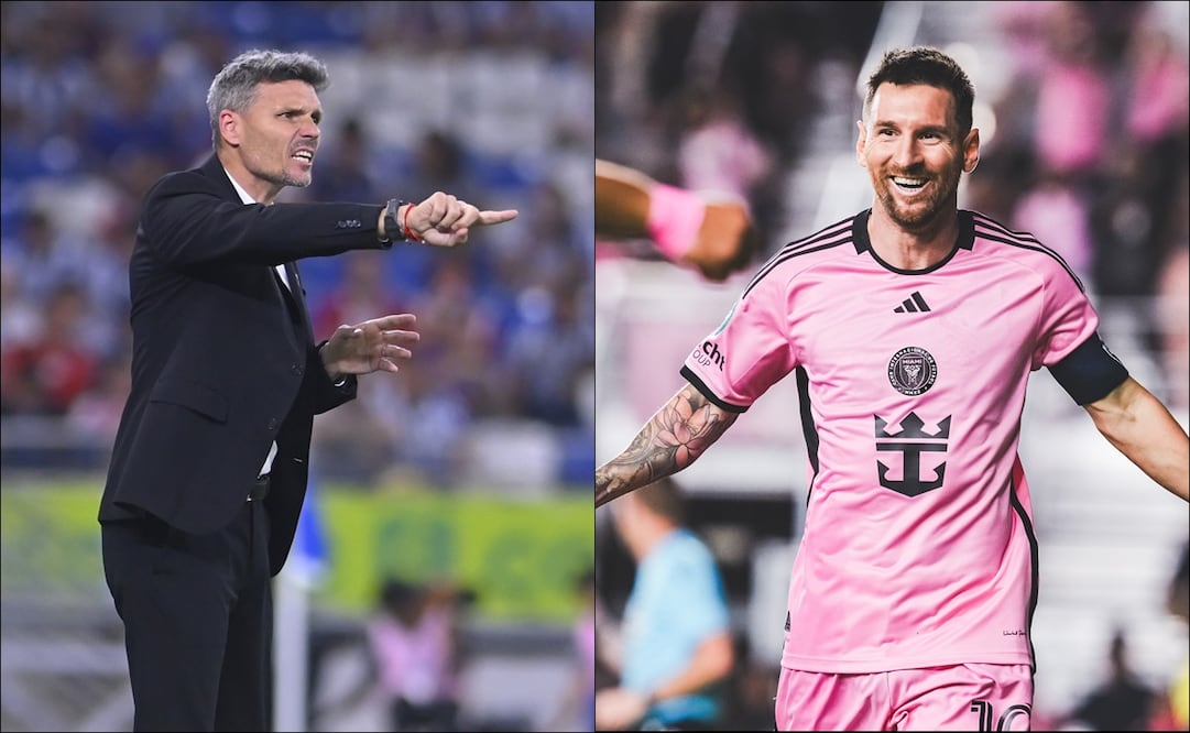 Tano Ortiz y Lionel Messi. FOTO: Imago7 / @InterMiamiCF